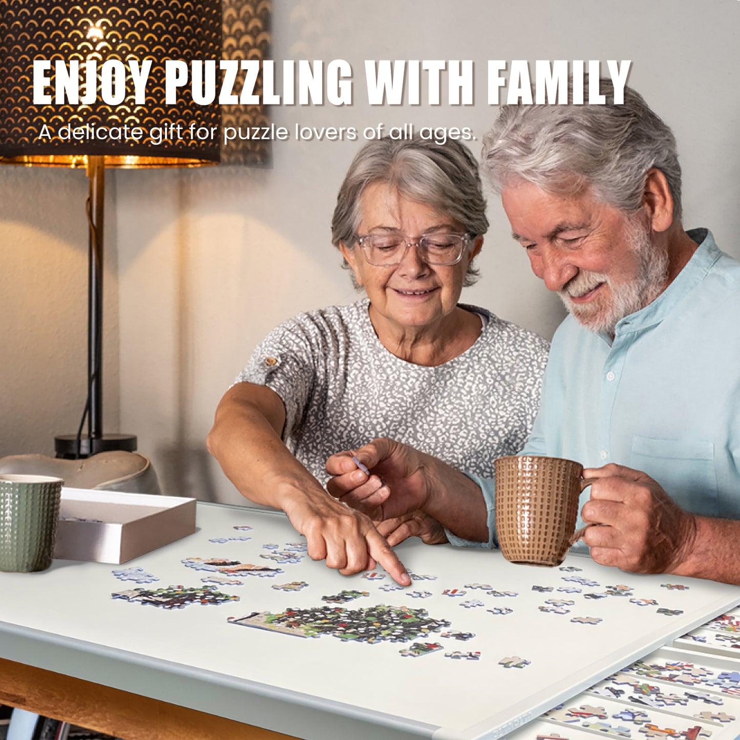 Puzzle Board – Portable Board for Puzzles, Lego Building & Gift Giving
