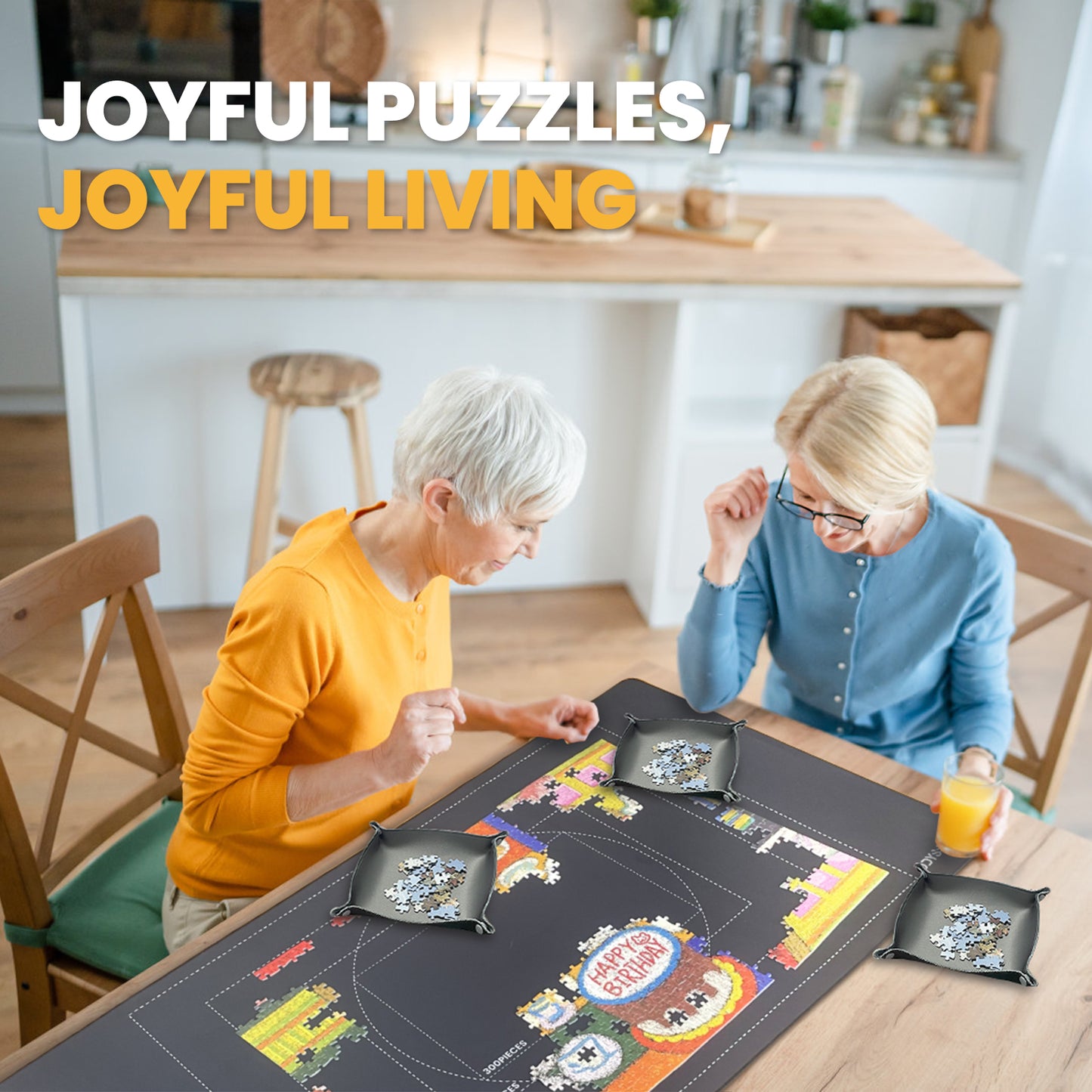 Portable Puzzle Mat - Portable Mat for Puzzles, Lego Building & Gift Giving