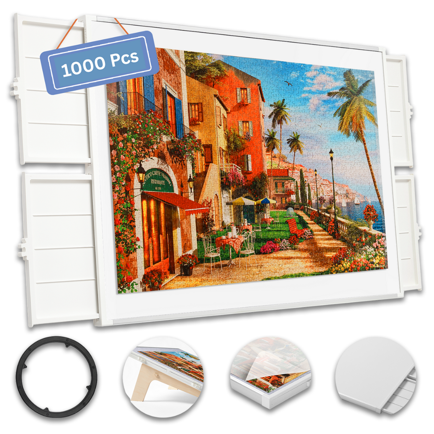 Puzzle Board – Portable Board for Puzzles, Lego Building & Gift Giving