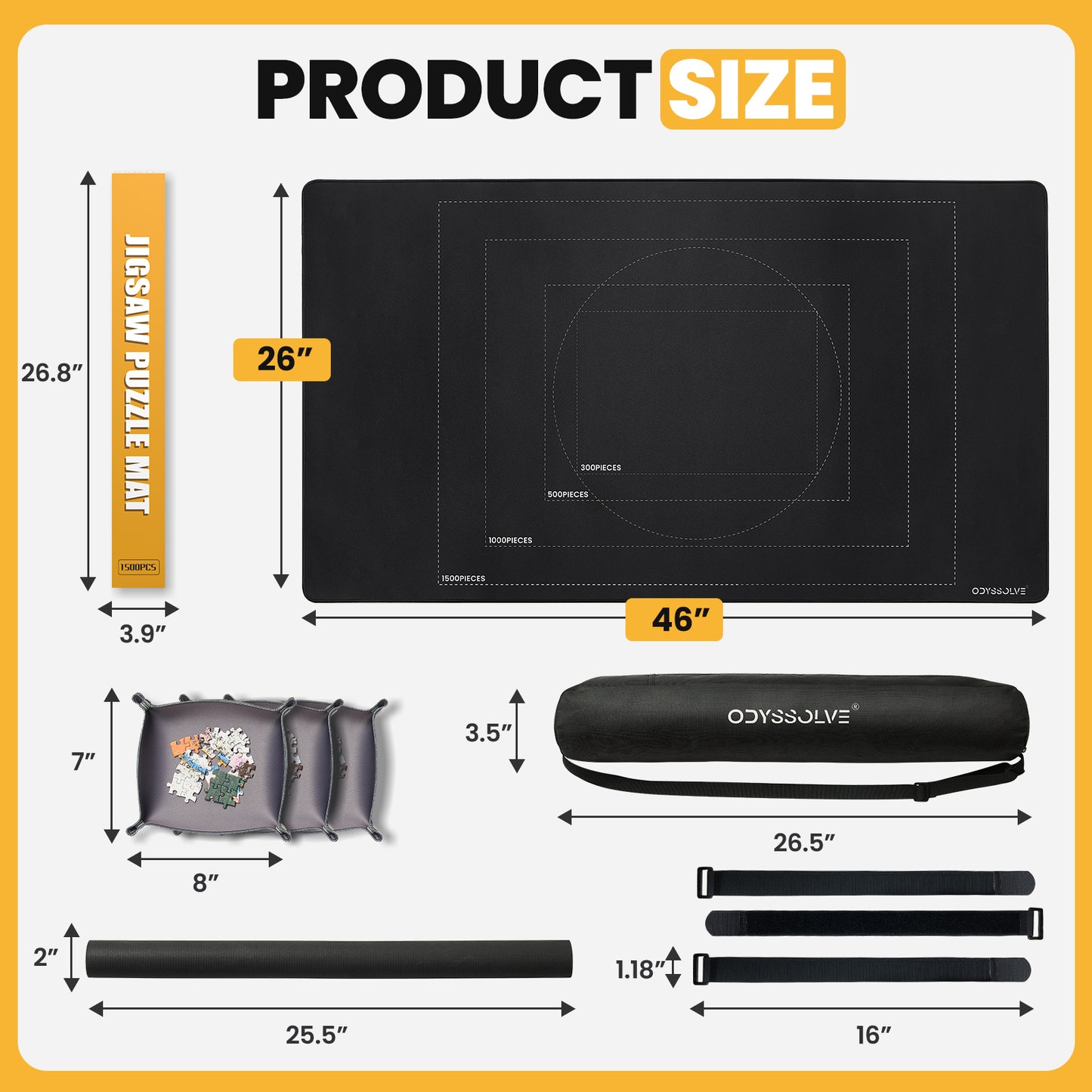 Portable Puzzle Mat - Portable Mat for Puzzles, Lego Building & Gift Giving